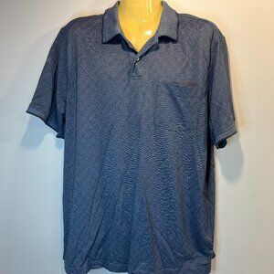 Greg Norman for Tasso Elba Men's Blue Luxury Performance Polo – Size Large